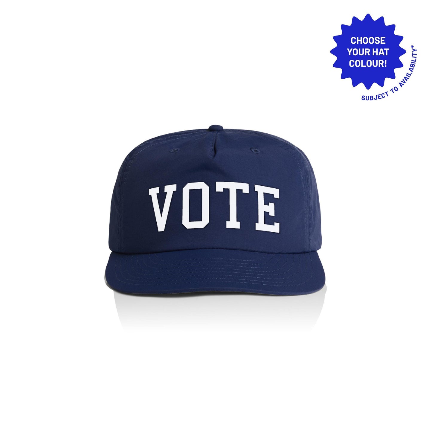 Customizable VOTE Cap: Recycled Nylon Snapback, Political Headwear