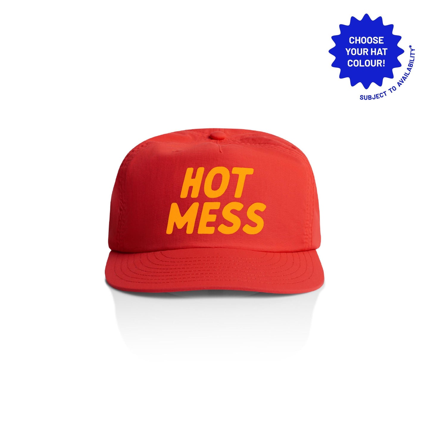 Hot Mess Recycled Nylon Cap: Customizable Unstructured Snapback