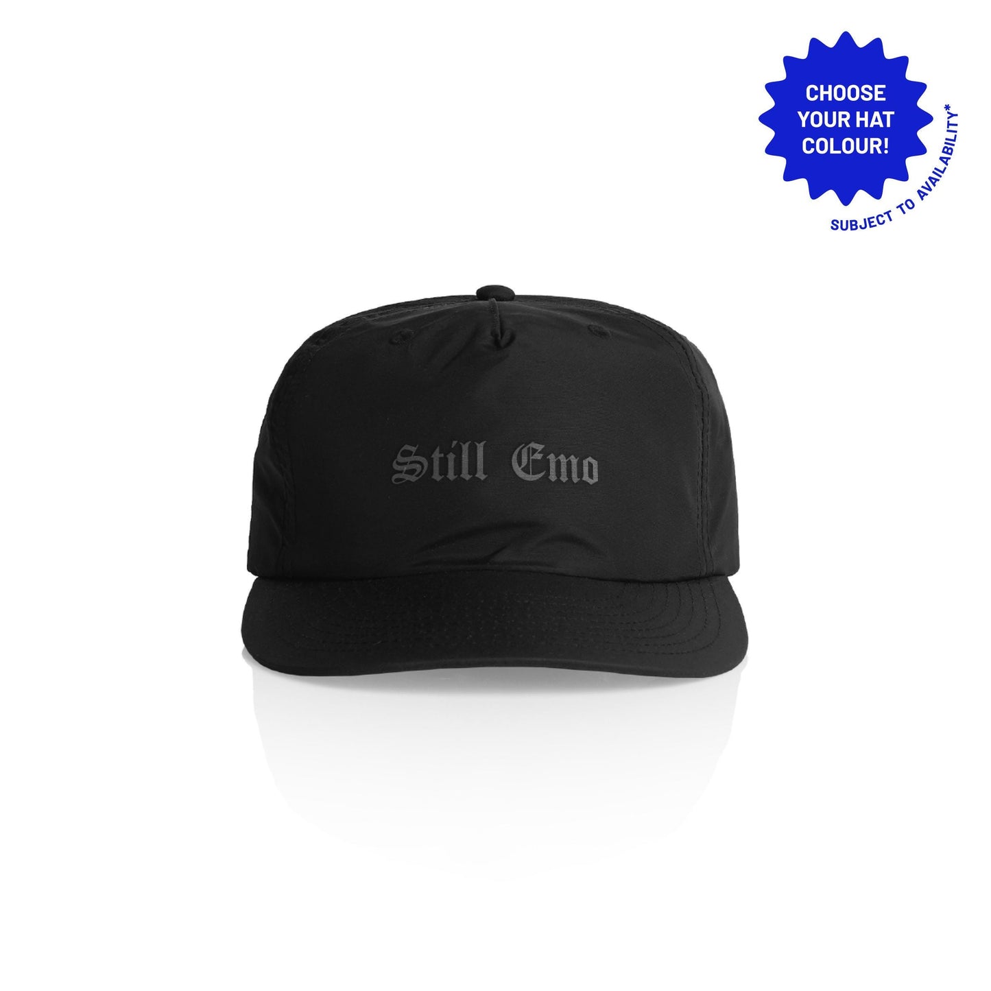 Still Emo Recycled Nylon Cap: Custom 5-Panel Snapback