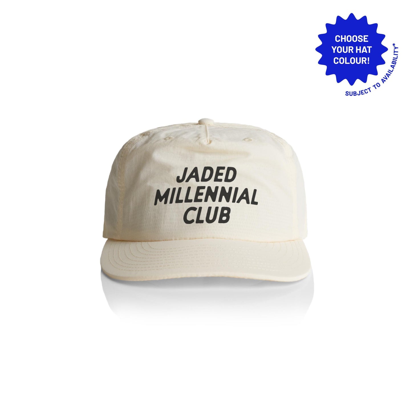 Jaded Millennial Club Cap: Customizable Recycled Nylon Snapback
