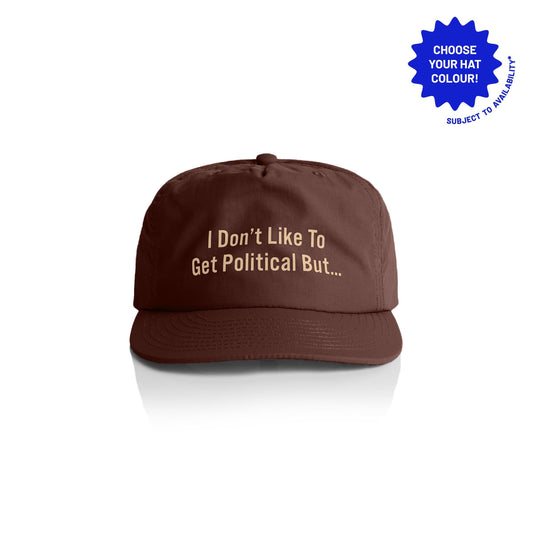 Funny Political Recycled Nylon Cap: Customizable 5-Panel Hat