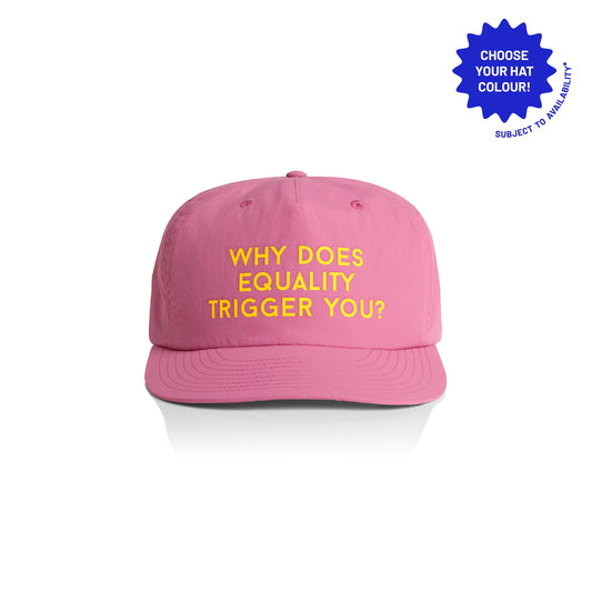 Equality Trigger Recycled Nylon Cap: Customizable Political Hat
