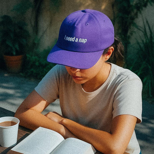 I Need A Nap Cap: Recycled Nylon Funny Hat - Customizable