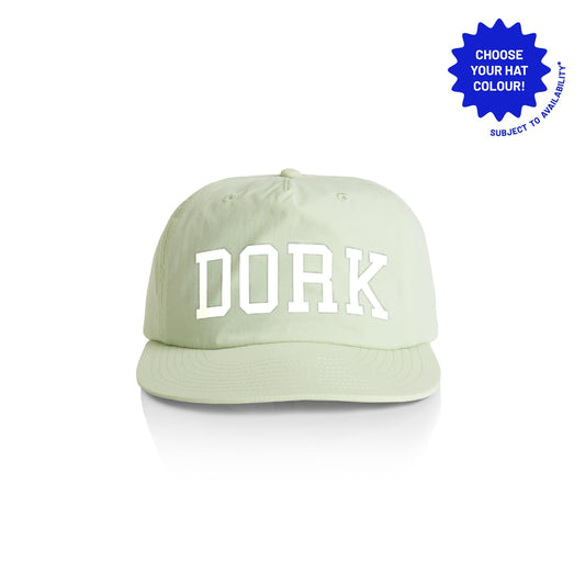Customizable 'DORK' Recycled Nylon Cap: Funny Introvert Hat