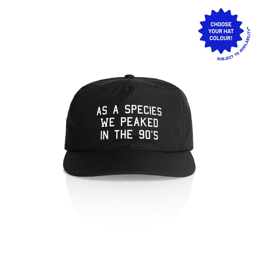 90s Nostalgia Recycled Nylon Cap: Customizable Funny Snapback