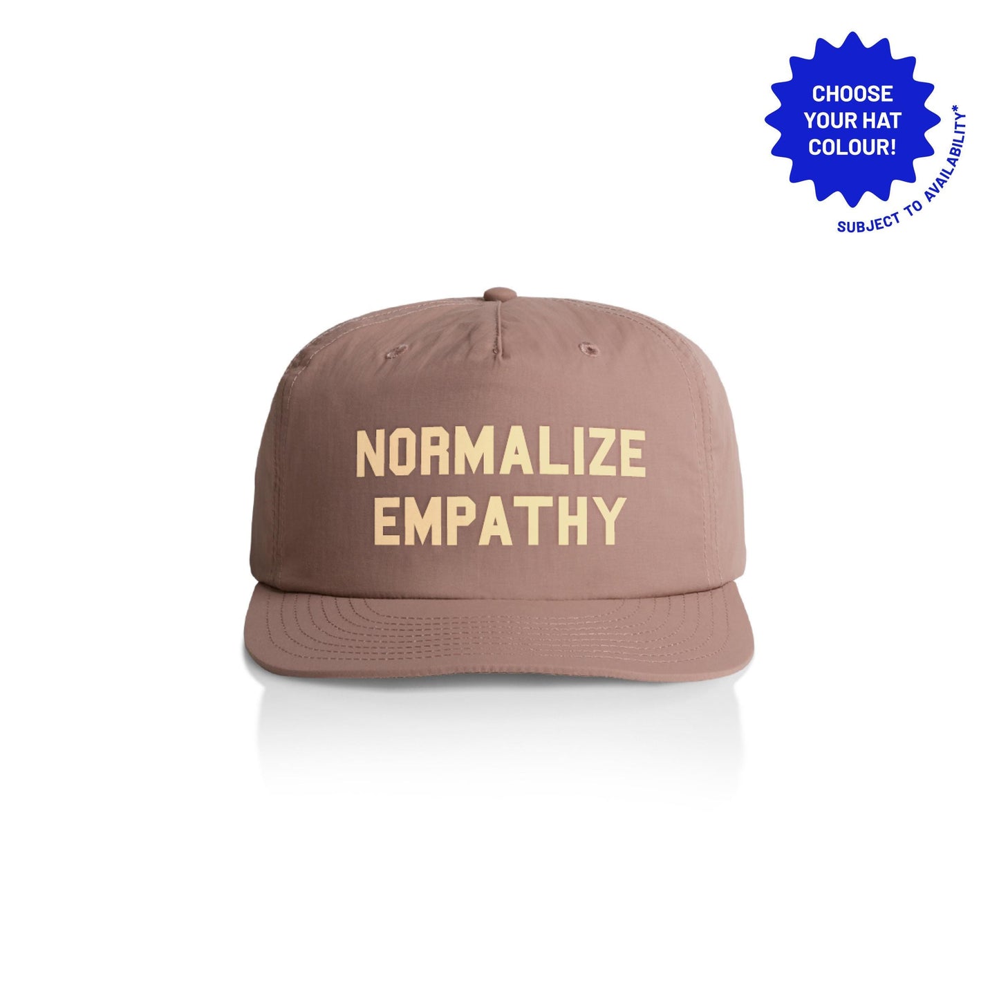 Normalize Empathy Recycled Nylon Cap: Customizable 5-Panel Snapback