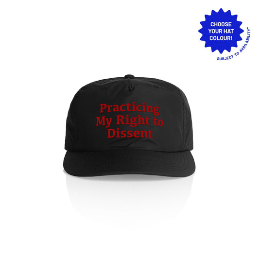 Right to Dissent Recycled Nylon Cap: Customizable Snapback Hat