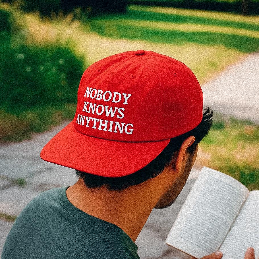 Nobody Knows Anything Cap: Customizable Recycled Nylon Snapback