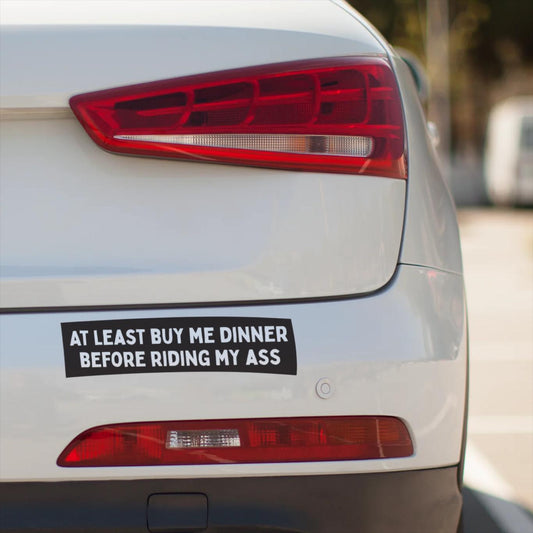 Thank You for Not Tailgating Bumper Sticker – Retro Safety Dog Car Decal