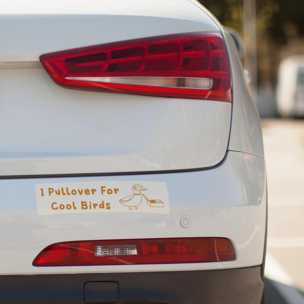 I Pullover For Cool Birds Bumper Sticker | Funny Vinyl Sticker for Cars, Laptops & Water Bottles | Retro Animal Sticker | Cool Duck Decal