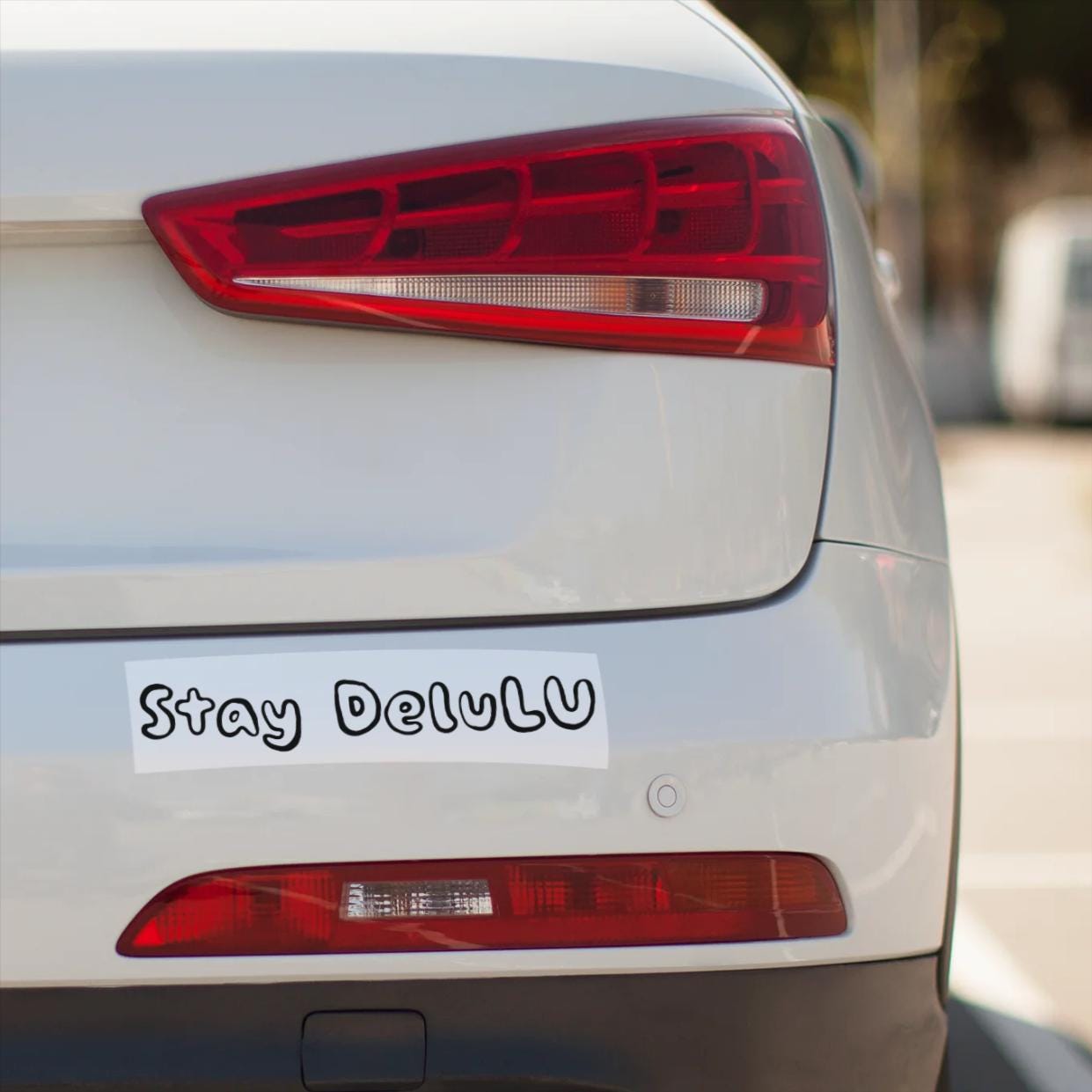 Stay Delulu Bumper Sticker: Funny Vinyl Decal for Cars, Laptops