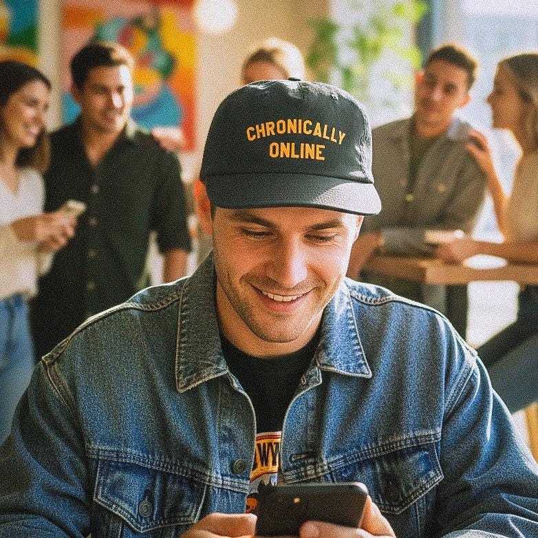 Chronically Online Cap – Funny Recycled Nylon Hat